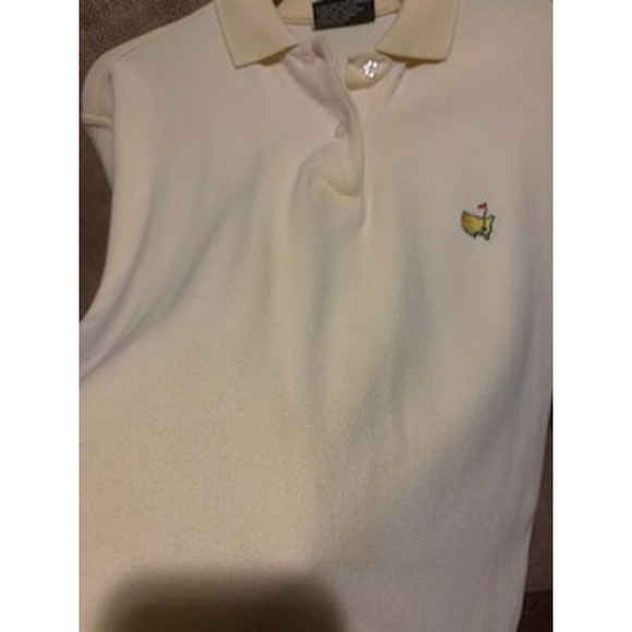 Masters Collection Logo Women's Small Pale Yellow Golf Polo - Picture 4 of 7